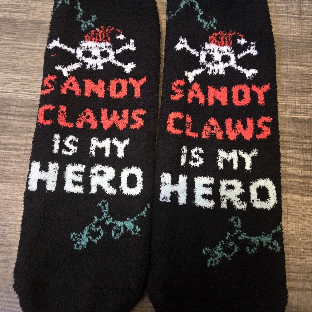🍒🍒 Sally Claw Is My Hero Fuzzy Socks